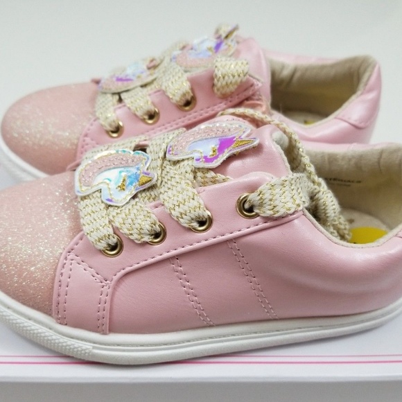 Maggie and Zoe Unicorn Pink Glitter Shoe - Picture 3 of 5